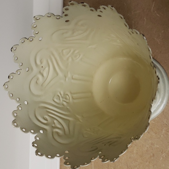 Ivory Painted Metal Vase - Picture 3 of 5